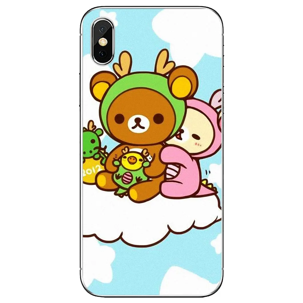 Японский мягкий кожаный чехол Rilakkuma Тедди для Xiaomi mi Redmi Note 3 4 4X 5 6 7 8 8t 9 9s 9t 10 pro lite |