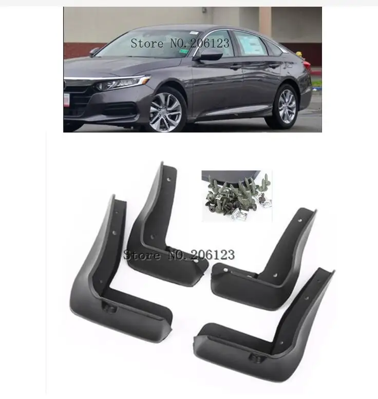 

Комплект литых автомобильных брызговиков в стиле OE для Honda Accord 2018 2019 4-Dr седан брызговики Брызговики от грязи