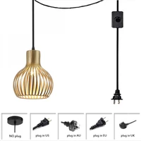 plug in hanging lamp ceiling pendant light for kitchen island lamp with switch wire gold small swag hanging light