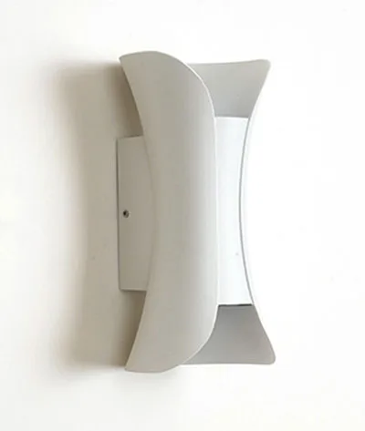 White Ip65 COB наружный настенный светодиодный светильник для сада, крыльца, балкона, светильник ing, черный, золотой, белый - Испускаемый цвет: White