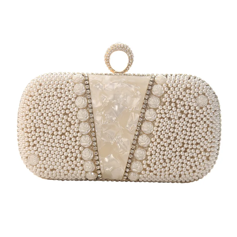 

Fashion Luxurious Elegant Beaded Evening Bag High Quality Shiny Banquet Bag