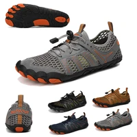 new mens barefoot five finger water swimming shoes breathable hiking wading shoes outdoor beach non slip upstream sports shoes
