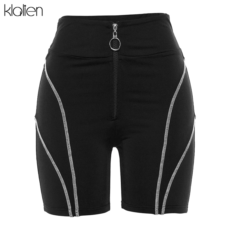 Женские брюки с буквенным принтом kalien Эластичные Обтягивающие Брюки высокой