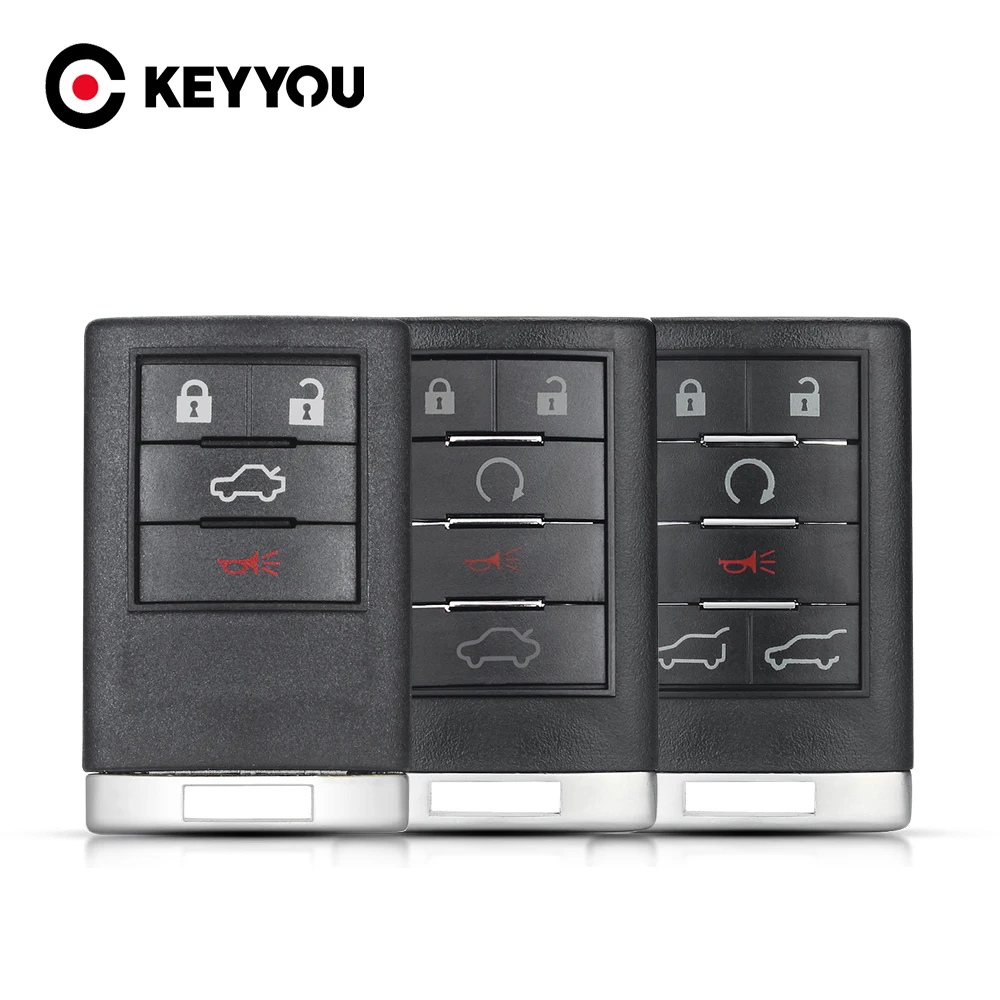 KEYYOU 4 5 6 кнопочный корпус дистанционного ключа Cse Fob для Cadillac CTS 2008 2009 2010 2011 2012 2013 SRX