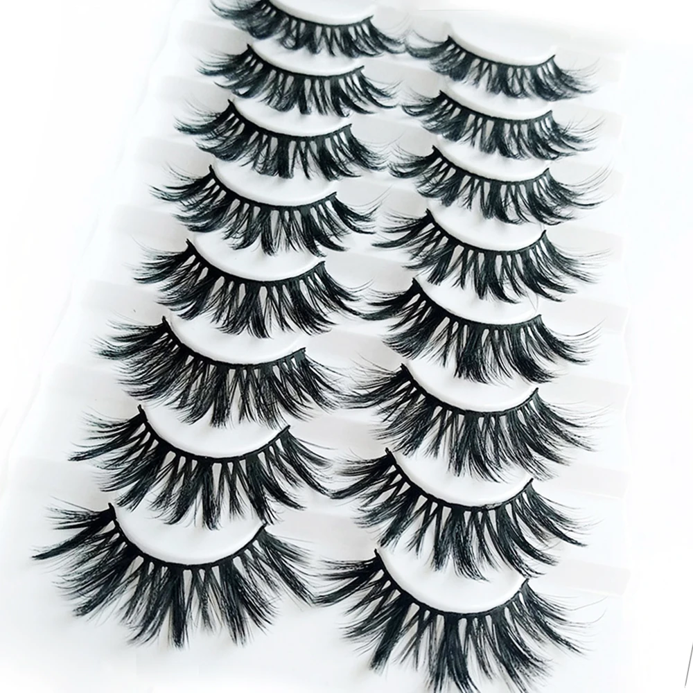

5D False Eyelashes Thick Cross Eyelashes Wholesale European And American Foreign Hot-selling Eyelashes Hot-selling Manufacturers