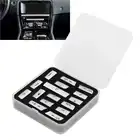 16 шт.компл. крышка переключателя кнопки кондиционера Серебристая Замена для Jaguar XJ 2013 2014 2015 Декор кнопки консоли