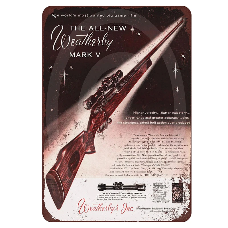 Пользовательские Старинные Знаки Предупреждение ющий знак пистолет и винтовка