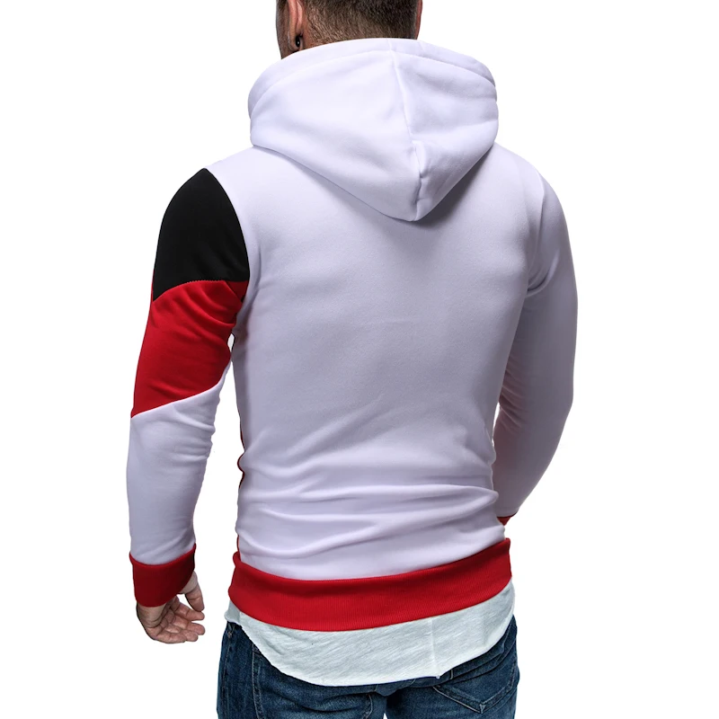 Мужская толстовка с длинным рукавом CYSINCOS брендовая капюшоном большие размеры 2019