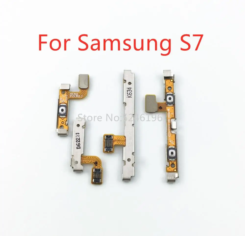 Подать заявку на замену для Samsung Galaxy S7 G930F G930U G9300 S7 edge G935F G935U G9350 кнопка выключателя питания Боковая кнопка громкости мягкий кабель