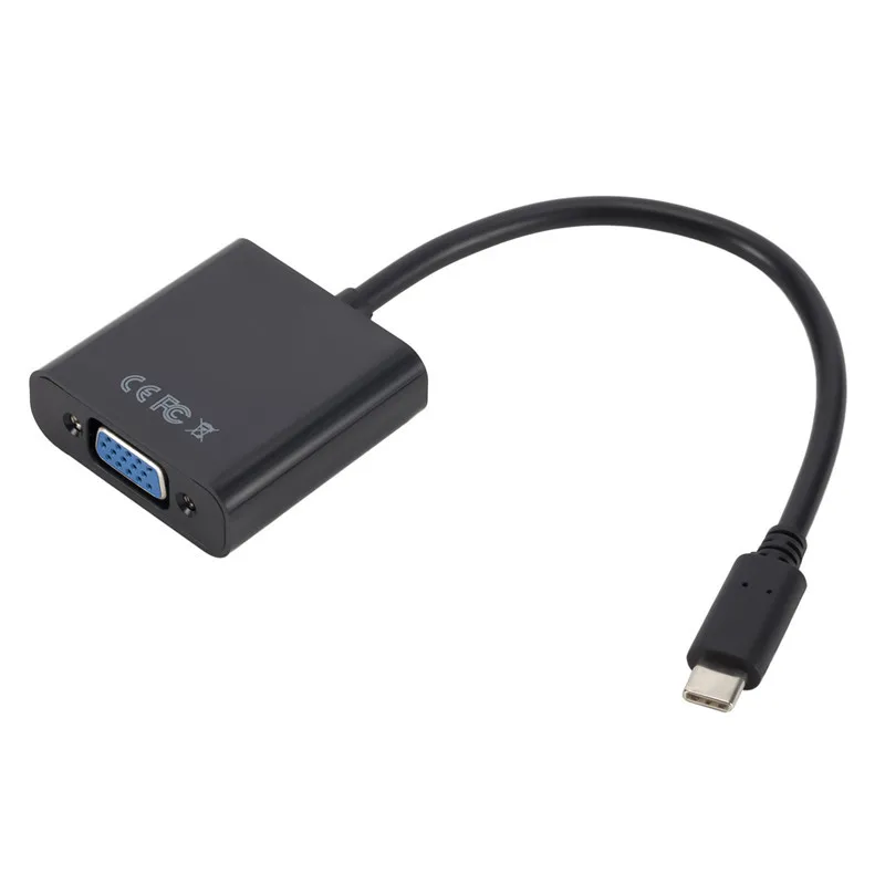 Конвертер USB 1080 Type-C в VGA, визуальные эффекты до p Full HD, более энергосберегающий кабель адаптера может быть OEM от AliExpress WW