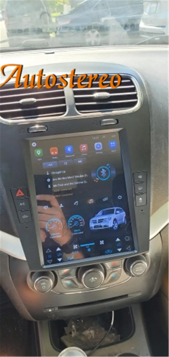 Для Dodge Journey для Fiat Freemont Tesla style Android 9 0 4G автомобильный радиоприемник с навигацией