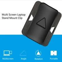 dual triple monitor clip stand laptop mount clip tablet phone connects bracket holder for ipad multi screen support all display