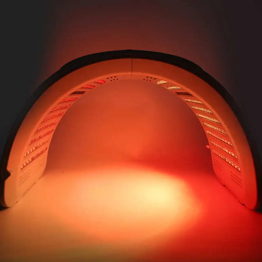 7 Цветов PDT Маска для лица с LED-терапией 2 в 1, Машина для омоложения кожи, Спа, Удаление акне, Антивозрастное и нагревающее лечение.