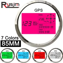 Цифровой GPS Спидометр 7 цветов Универсальный Водонепроницаемый