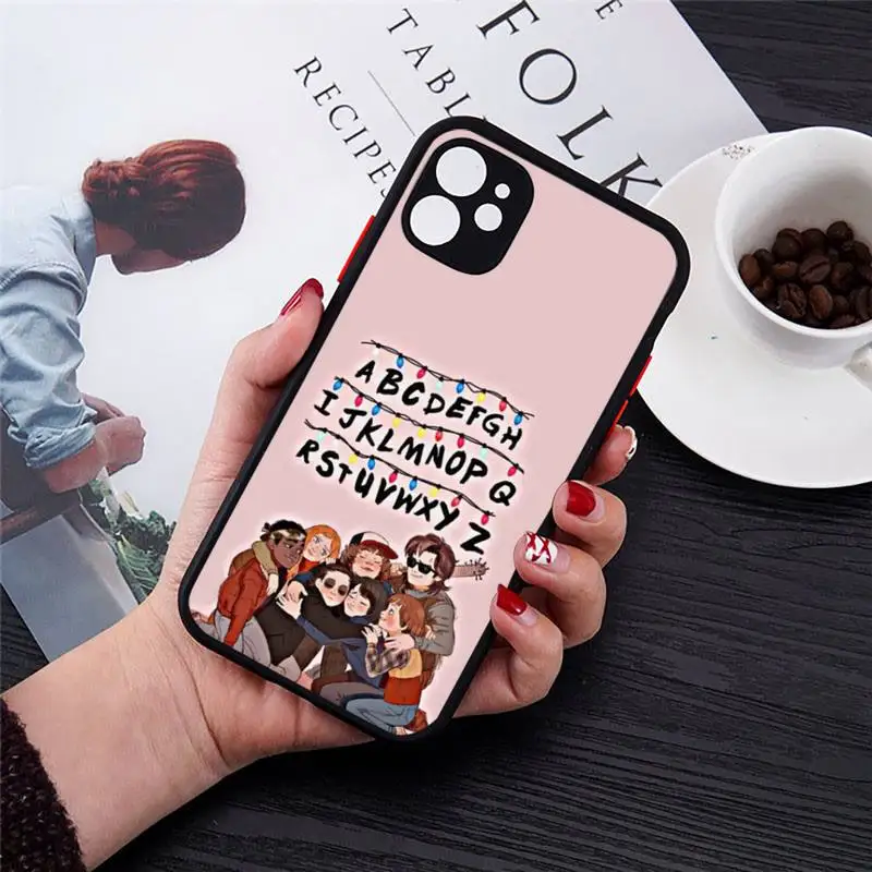 

Stranger Things tv show Phone Case matte transparent For iphone 7 8 11 12 plus mini x xs xr pro max cover