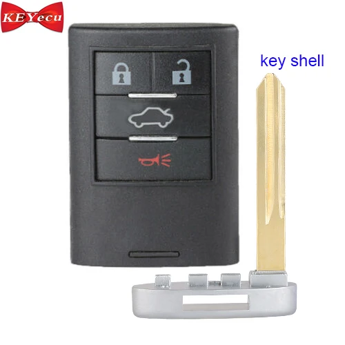 KEYECU для Cadillac CTS DTS STS 2008-2011 дистанционный Корпус Ключа автомобиля корпус fob Крышка