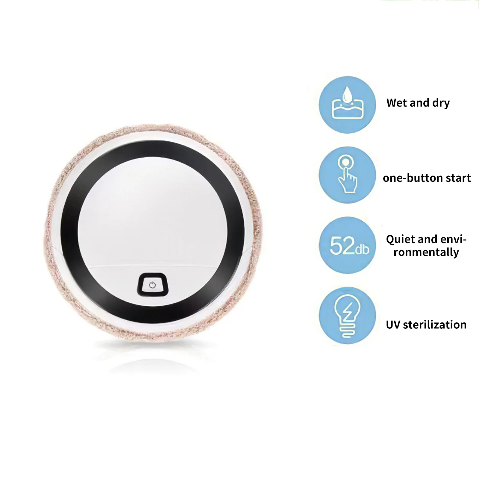 

Ultraviolet Sterilization Cleaner For Home Wet Mopping Auto Sweeping Dust Smart Planned Cyclone Suction For Mop Version