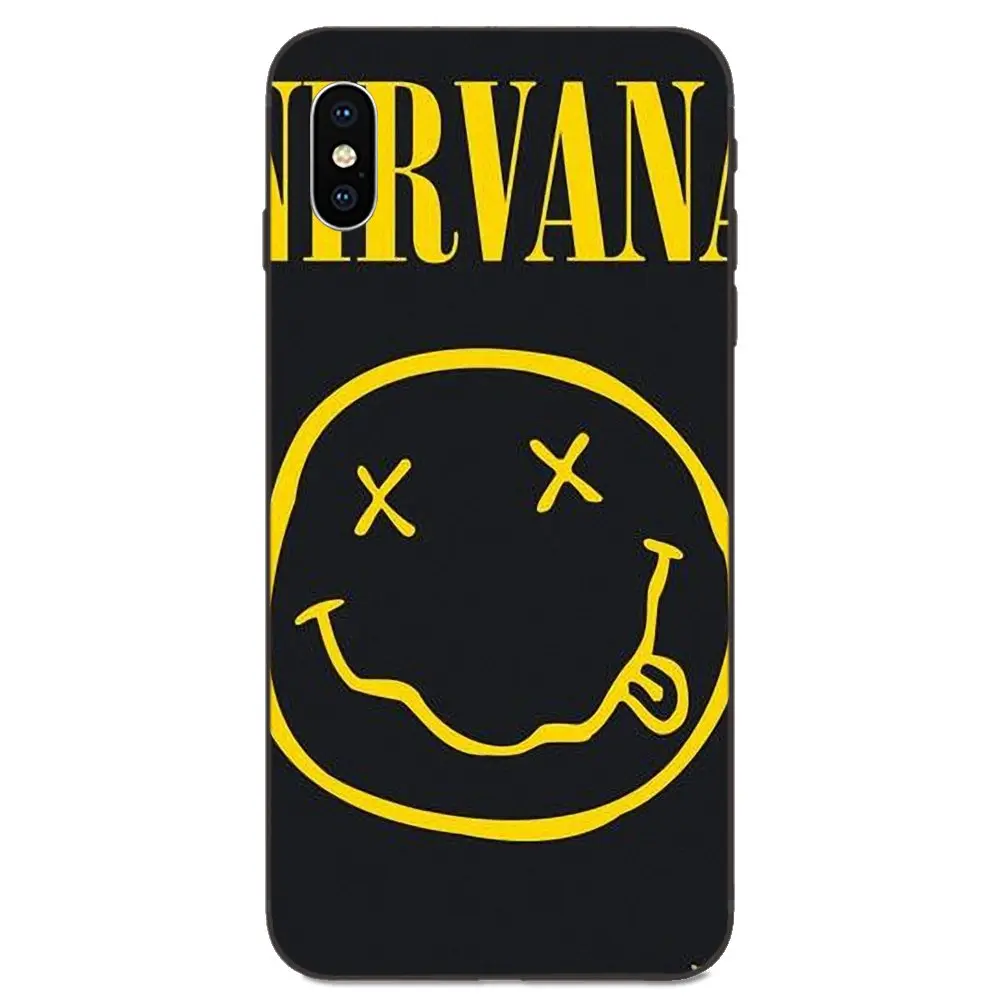 Fashion Music Band Nirvana Logo For Galaxy A3 A5 A6 A6s A7 A8 A9 A10 A20E A30 A40 A50 A60 A70 A80 A90 Plus 2018 | Мобильные телефоны