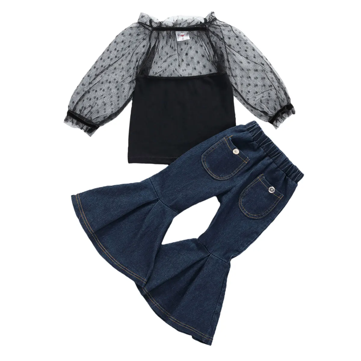 Для детей ясельного возраста с принтом в горошек для девочек кружевное платье