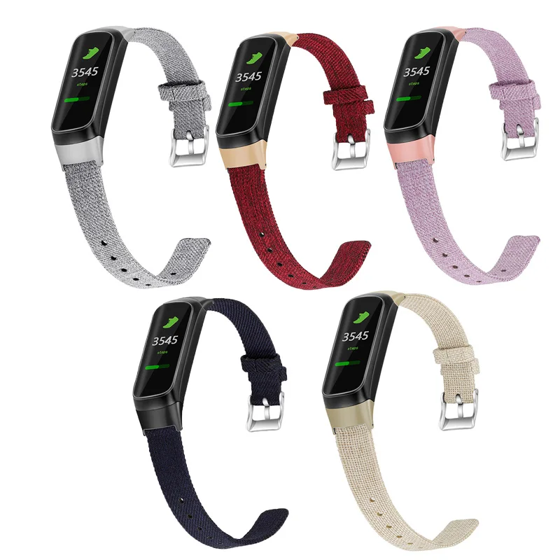 Холщовый нейлоновый ремешок для часов браслет Samsung Galaxy Fit замены ремешка