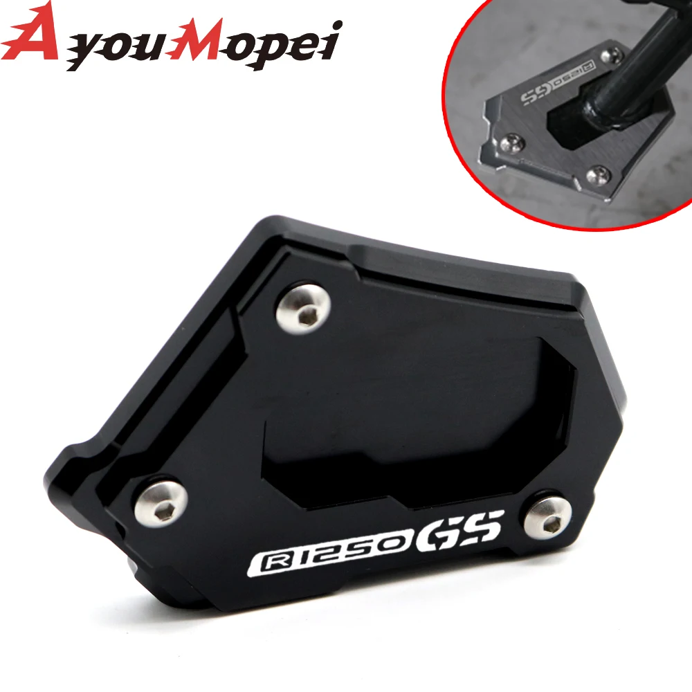 

Motorcycle Accessories CNC Kickstand Side Stand Enlarge Extension Foot Pad Support For R1200GS Adv R1250GS Adventure R1200 GS LC