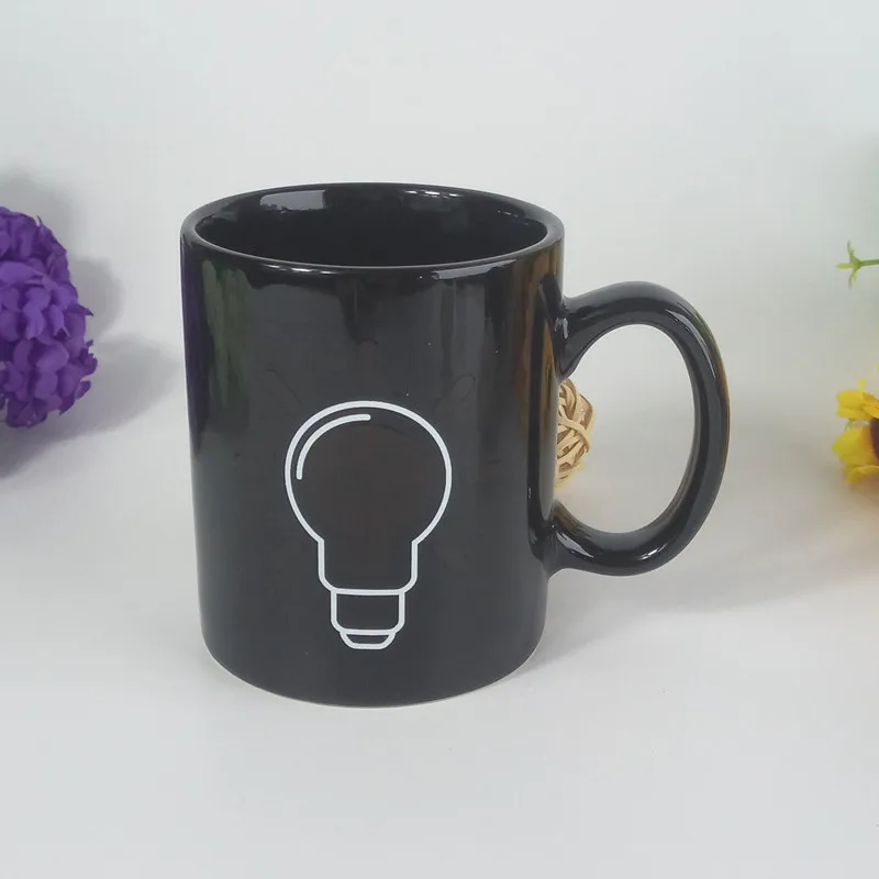 Креативная кружка с теплопередачей цветная чашка лампочкой будет меняться