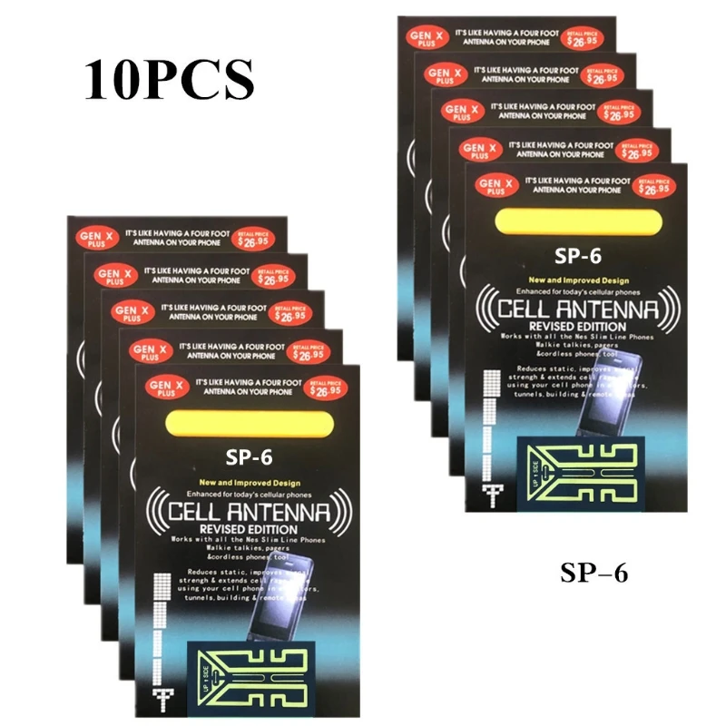 

10PCS Cellphone Phone Signal Enhancement Antenna Booster Stickers For Mobile