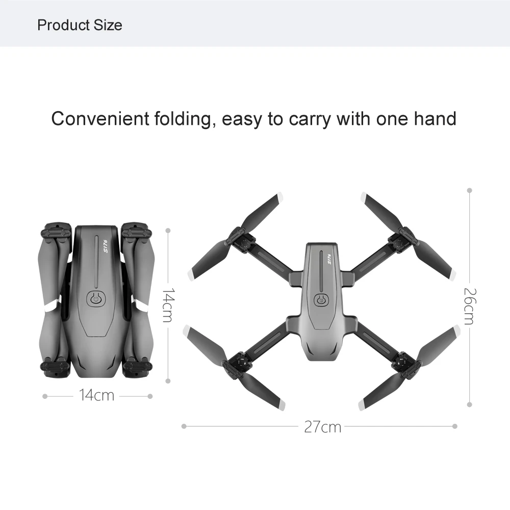 

S176 GPS 4K Aerial Photography Drone Foldable Quadcopter LONG RESISTANCE Optical Flow Fixed Height Remote Control
