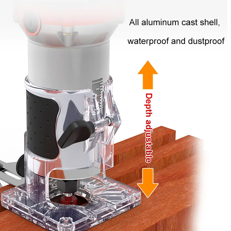 720 Вт Электрический триммер для кромки ламината деревообрабатывающий станок