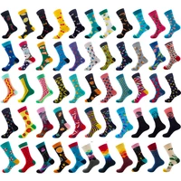 casual colorful mens crew party socks unisex crazy cotton happy funny skateboard socks novelty male dress wedding socks gifts f