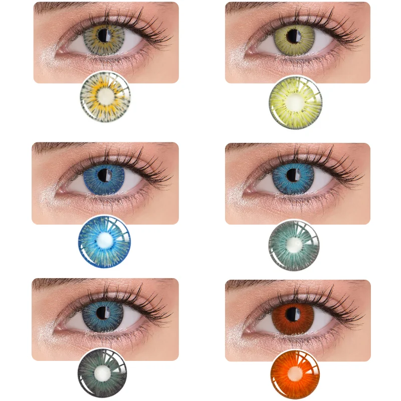 Био-эссенция 1 пара контактные линзы Нью-Йорк про при близорукости фиолетовый