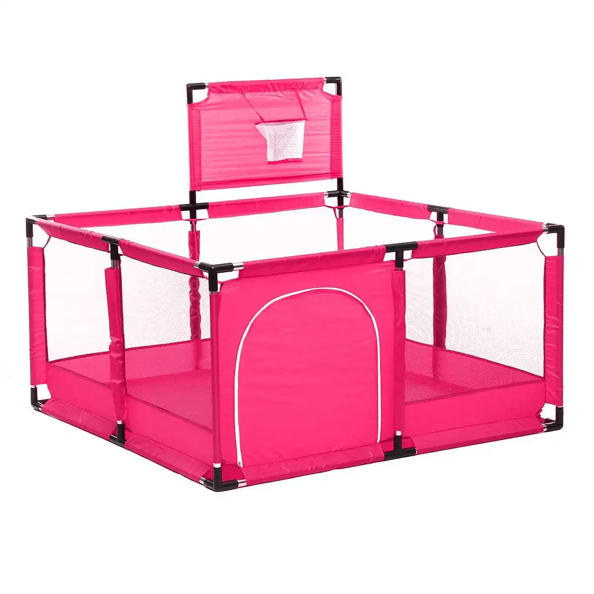 Pink Bioby детский манеж для детей ясельного возраста, детская безопасная забор для помещений, для игр на открытом воздухе, морской мяч, бассейн, безопасный барьер с корзиной - Color: Pink
