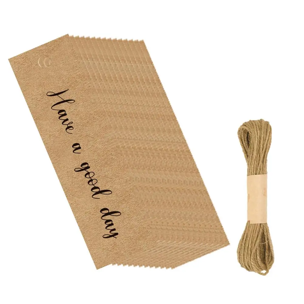 

50 упаковок, ярлыки с надписью Thank You, ярлыки из крафтовой бумаги, высококачественный материал для Рождества, свадьбы, фотографий, Хэллоуина