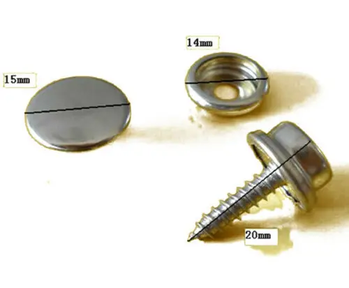 Винтовые гвоздики 15 мм из нержавеющей стали 316x20 |