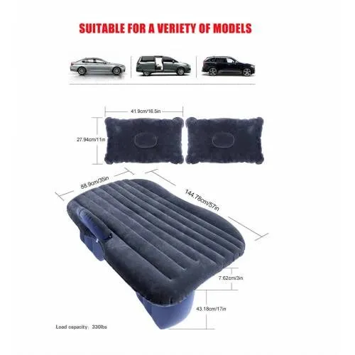 Надувная кровать для путешествий в автомобиле спальни 2 подушки выдувного насоса