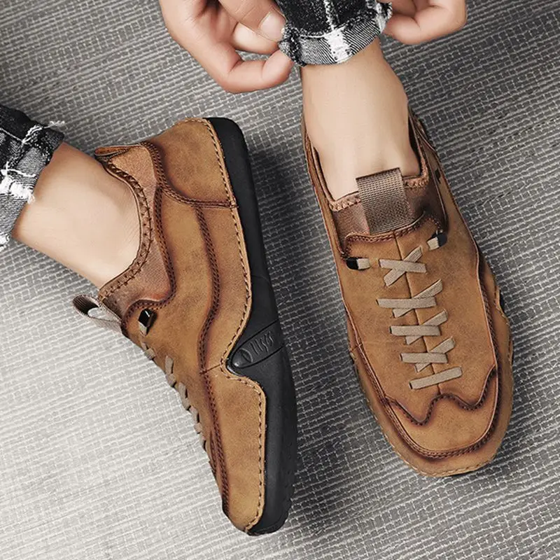 

2021 winter new men's peas shoes fashion footwear casual shoes breathable soft sole octopus men's shoes