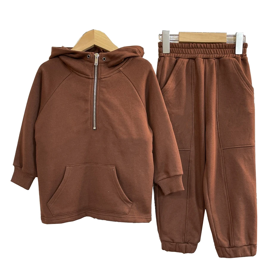 

High end brand autumn and winter new children's casual clothes with trousers and two-piece long sleeves
