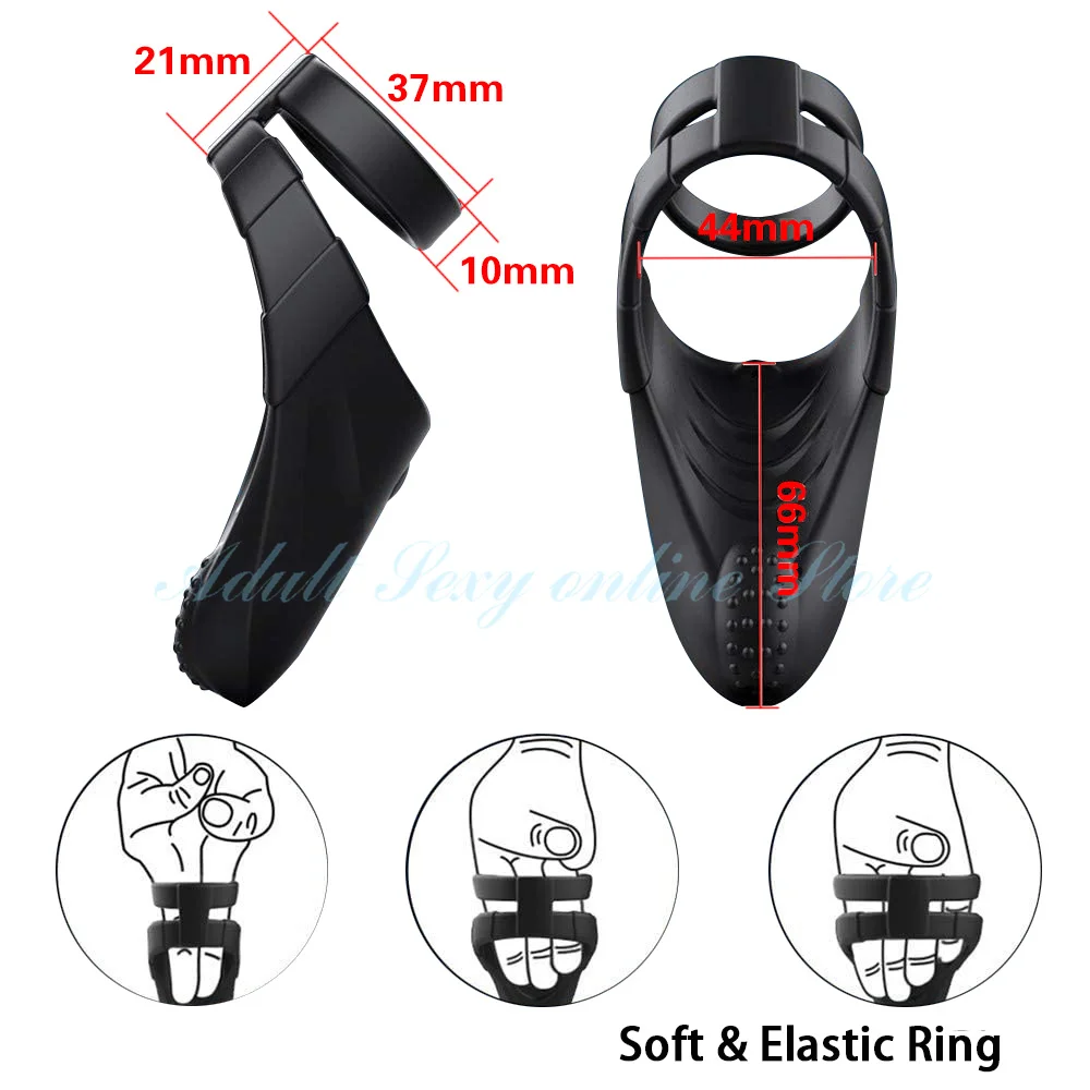 10-частотный вибрирующий пенис кольцо для массажа мужчин мужской мастурбатор