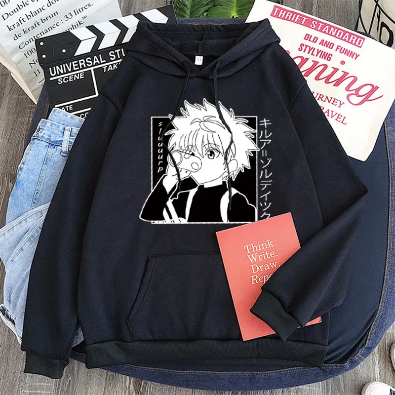 Толстовка унисекс с капюшоном Hunter X Killua Zoldyck | Женская одежда