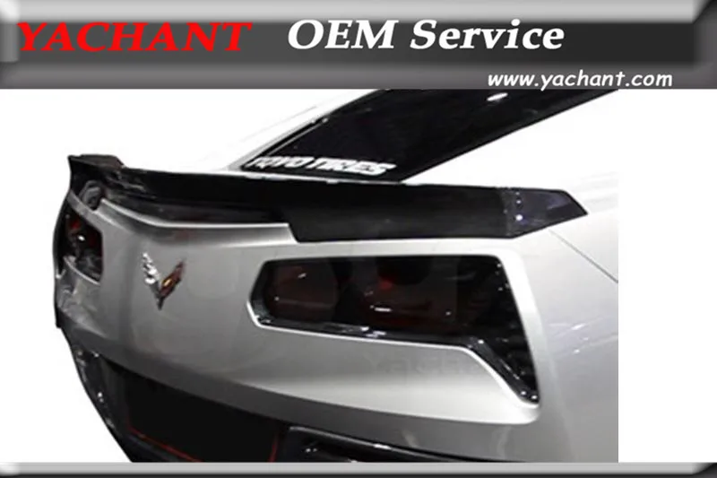 

Авто-Стайлинг углеродного волокна задний спойлер, пригодный для 2014-2015 Корвет C7 RK-спортивный Стиль спойлер заднего багажника, крыла