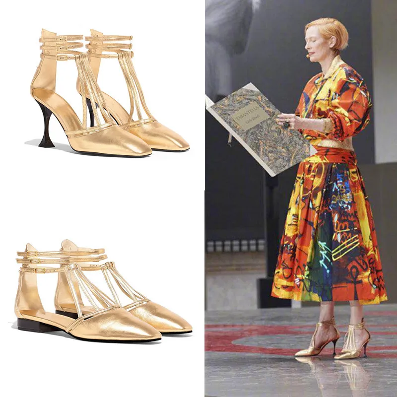 2019 летние женские сандалии гладиаторы с Т образным ремешком кожаные туфли