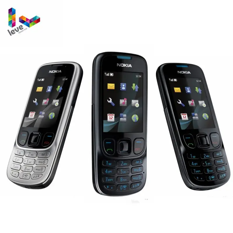 Nokia 6303 Classic 6303C FM GSM Mobile Phone Support Russian Keyboard Original Unlocked Cell Phone Free shipping