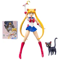 bandai sailor moon figure shf sailor moon articulated original anime figure collection model action toy figure toys for children