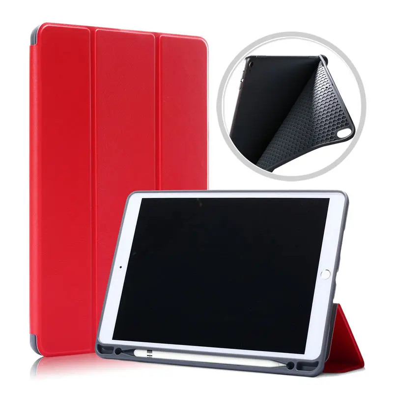Pencil Holder-Red ТПУ задняя оболочка для iPad 10," A2200 A2198 A2232 чехол для iPad Air 10,5" A2153 A2123 A2152 умный чехол с держателем карандаша - Цвет: Pencil Holder-Red