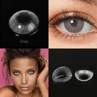 Контактные линзы, 1 пара, цвет глаз естественный, Европейский цвет, с чехлом