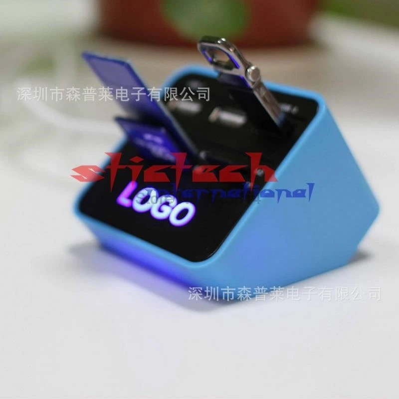 Через dhl или ems 100 шт мульти 7в1 USB 2 0 кардридер 3 память SD MS M2 TF внешний адаптер