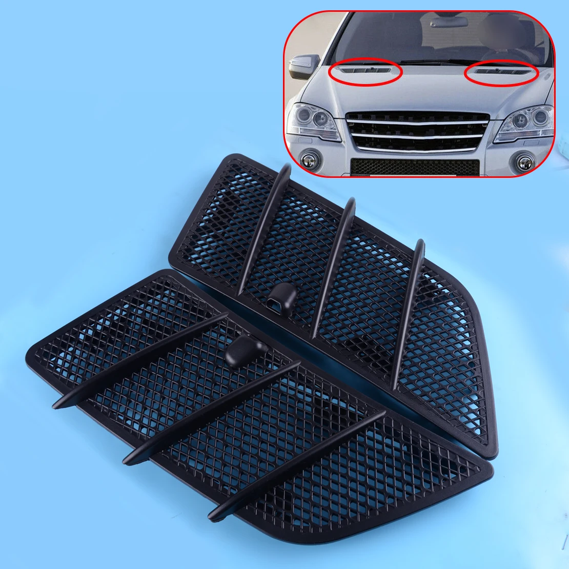 Передняя пара правая и левая крышка капота автомобиля решетка вентиляционного
