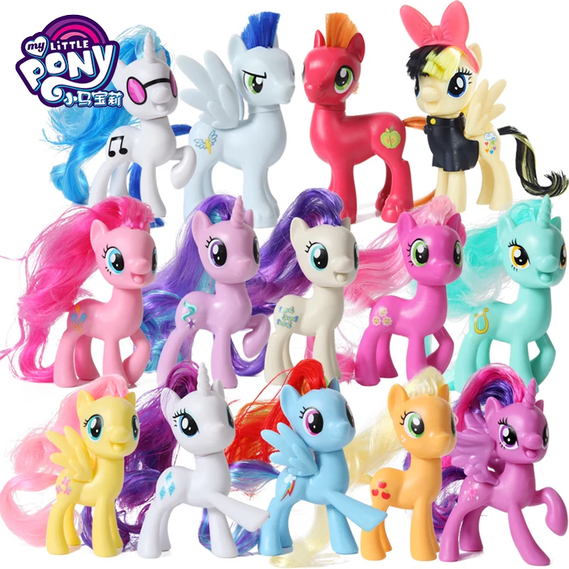 

Hasbro anime figure My Little Pony Basics My Little Pony Prple Joy Aple Carl PVC Mvable Figures Childrens Toys Dolls Decorations