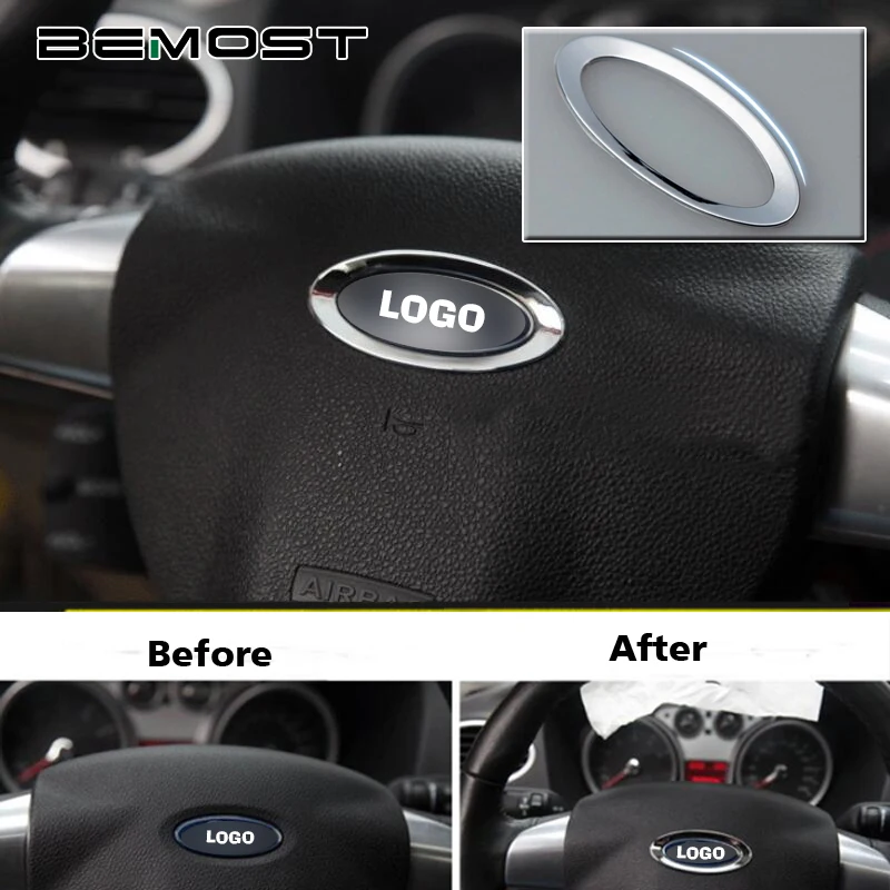 Наклейки на руль автомобиля BEMOST блестящие наклейки для Ford Focus 2 MK2 украшение