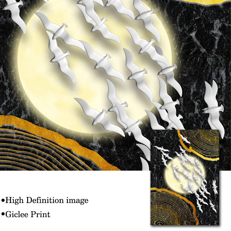 Современная Абстрактная коричневая Золотая фольга холст искусство модный